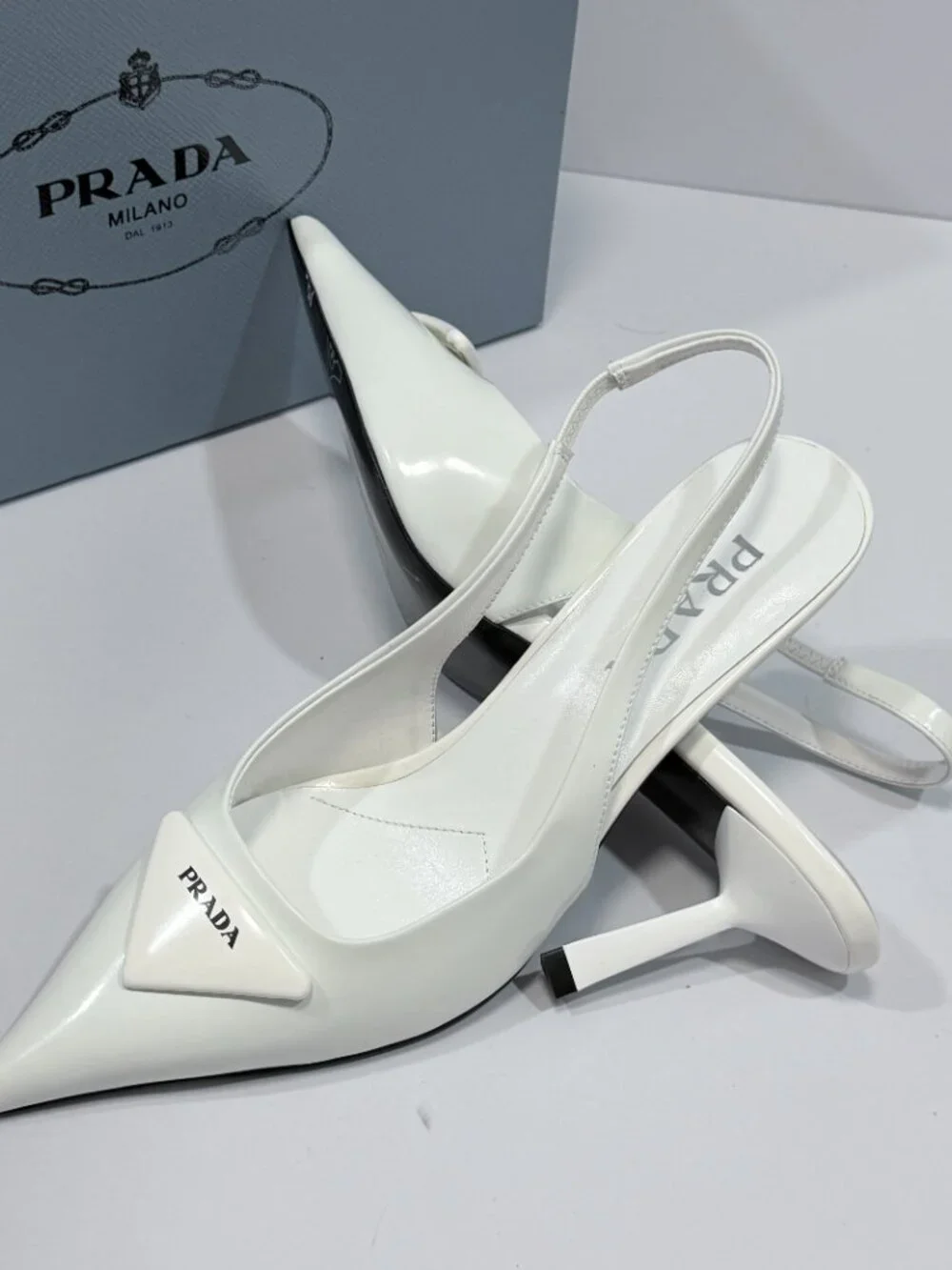 PRADA Women‘s White Heel